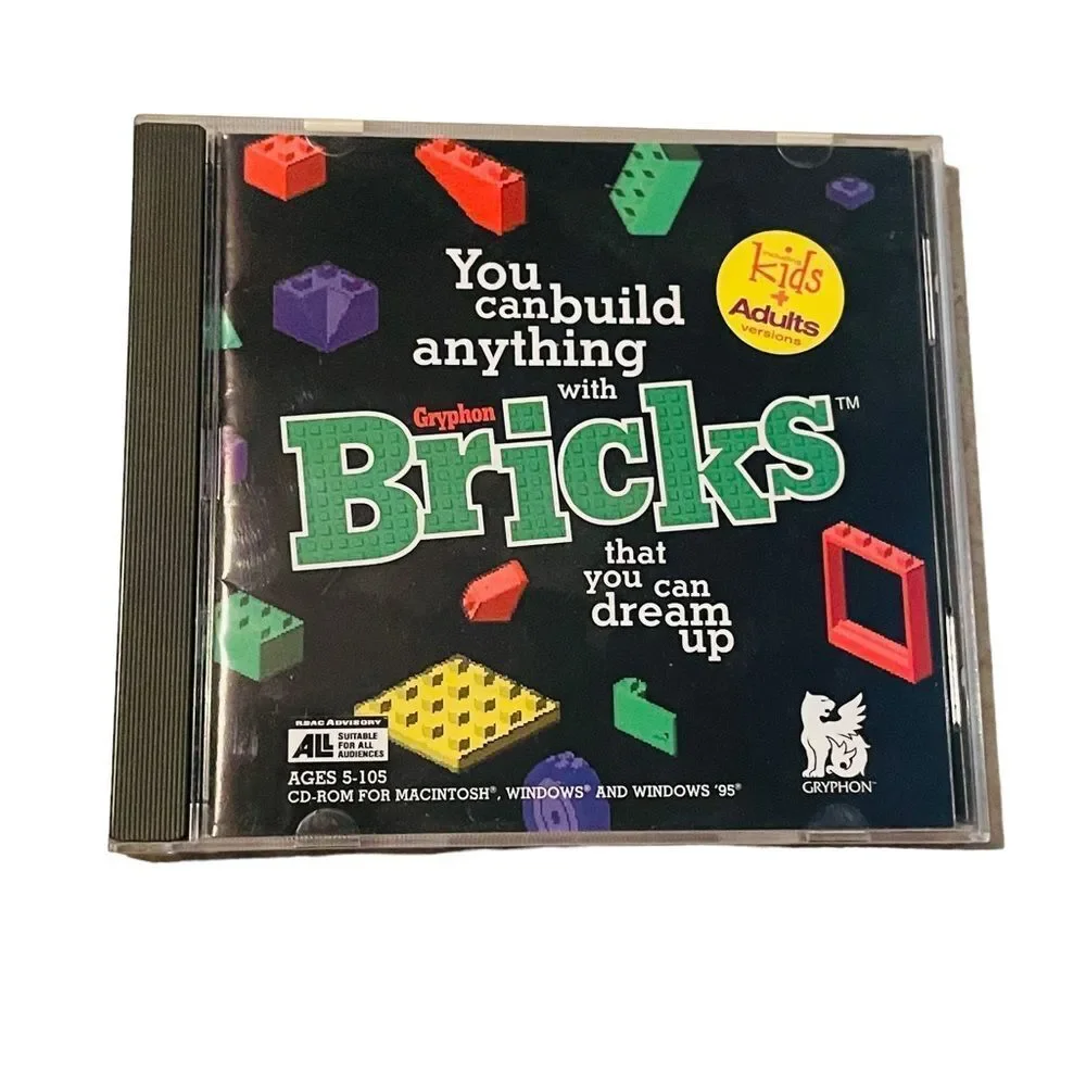 10/$25🦋 Gryphon Bricks CD-ROM PC Game